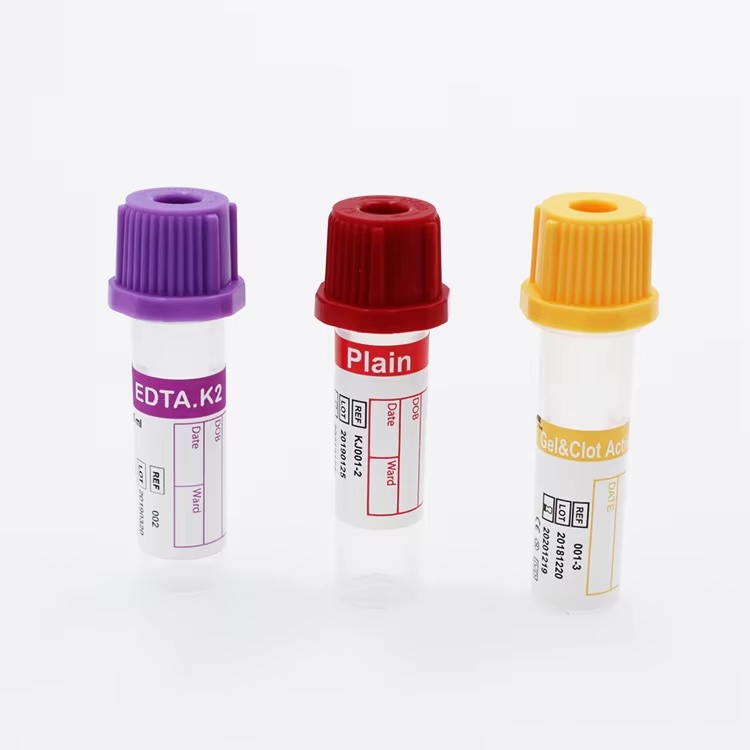 Пробірка "Sente-Lab" для забору капілярної крові, 0,5 мл з К2ЕДТА, без капіляру, IVD